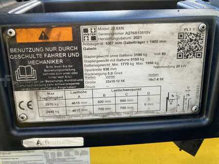 Elektro čtyřkolový VZV 2021  Hyster J 3.0 XN (8)