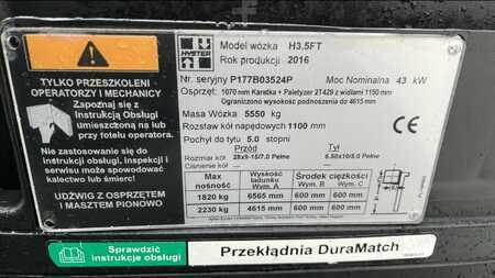 Empilhador a gás 2016  Hyster H 3.5 FT (9)