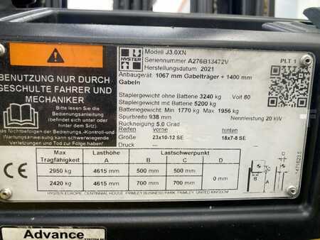 Electric - 4 wheels 2021  Hyster J 3.0 XN (8)