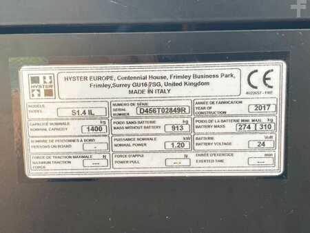 Hochhubwagen 2017  Hyster S 1.4 IL (7)