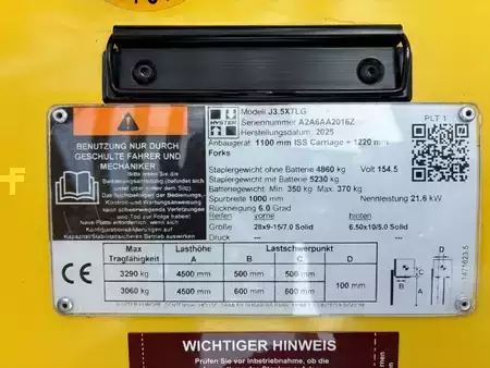 Elektromos 4 kerekű 2025  Hyster J 3.5 XTLG (10)