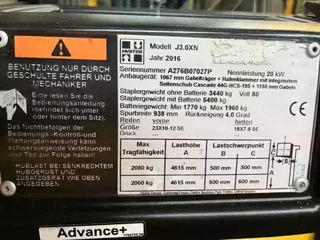 Elektro 4 Rad 2016  Hyster J 3.0 XN (8)