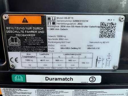 Empilhador diesel 2022  Hyster H 8.0 FT9 (6)