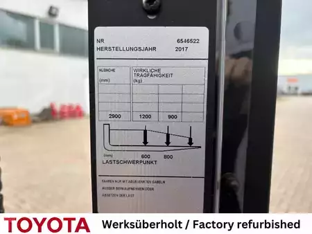 Wózek wysokiego podnoszenia 2017  Toyota SWE 120 / Akku neu! (7)