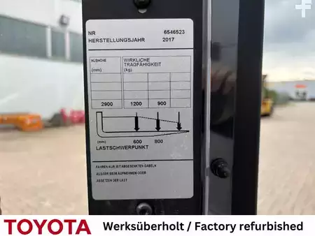 Wózek wysokiego podnoszenia 2017  Toyota SWE 120 / Akku neu! (7)