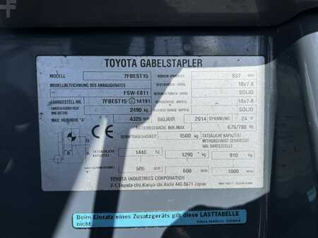 3-wiel elektrische heftrucks 2014  Toyota 7 FBEST 15 (7)