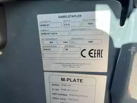 Chariots électriques à 3 roues 2020  Toyota 8 FBE 16 T / 410 Std.! (10)