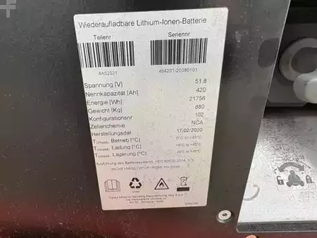 Eléctrico - 4 rodas 2020  Toyota 8 FBMKT 20/ Akku 99% (7)