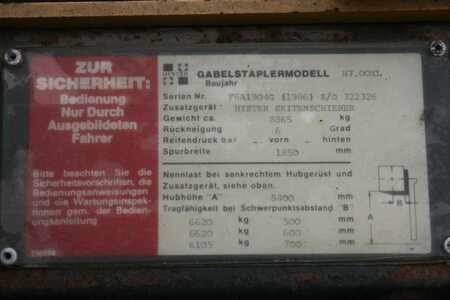 Diesel gaffeltruck 1986  Hyster H 7.00 (6)