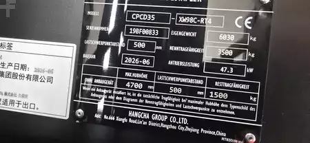 Terénní vysokozdvižný vozík 2026  HC (Hangcha) CPCD35-XW98C-RT4 (3)