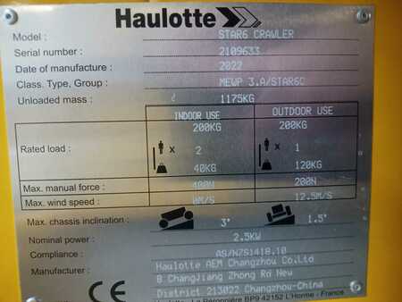 Annet 2022  Haulotte STAR 6 CRAWLER (8)