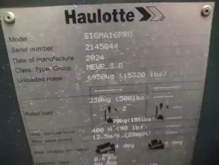 Ostatní 2024  Haulotte SIGMA PRO (9)