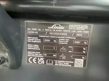 Diesel gaffeltruck 2022  Linde H35D (3)