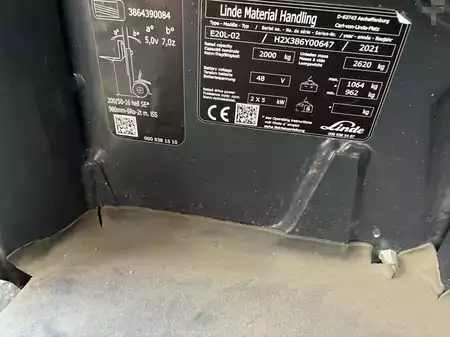 Elektrisk- 3 hjul 2021  Linde E20L (6)