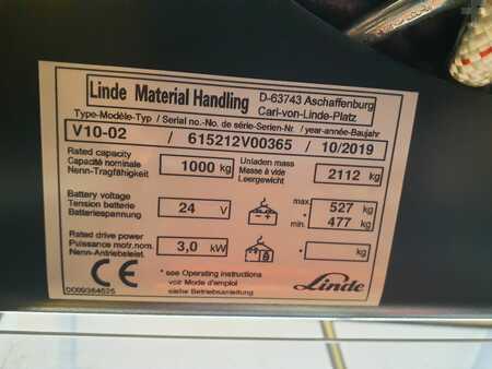 Vertical order pickers 2019  Linde V10 (5)