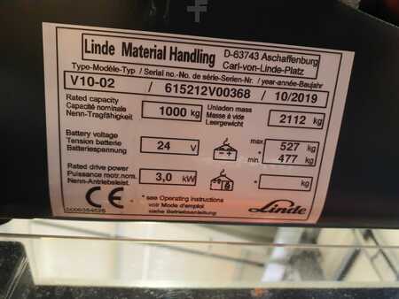 Vertical order pickers 2019  Linde V10 (6)