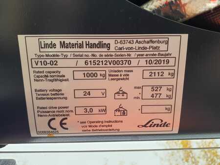 Vertical order pickers 2019  Linde V10 (6)