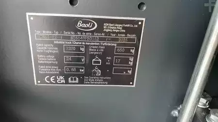 Hochhubwagen 2025  Baoli KBS 12 initial Hub (6)