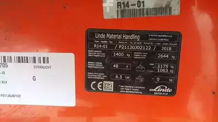 Schubmaststapler 2018  Linde R14 (6)