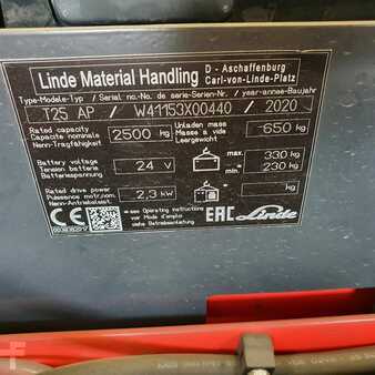 Wózki niskiego podnoszenia z fotelem 2020  Linde T25AP lang (6)