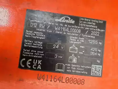 Hochhubwagen 2022  Linde D12RW (6)
