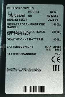 Stacker pedestre 2023  Cesab S214L (5)
