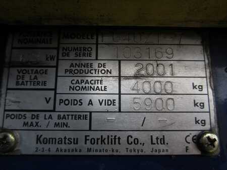 Gas gaffeltruck 2001  Komatsu FG40ZT-7 (10)