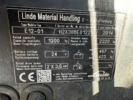 3-wiel elektrische heftrucks 2014  Linde E12-01 (8)