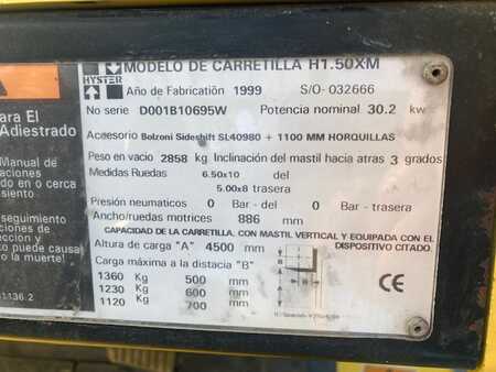 Carrello elevatore diesel 1999  Hyster H1.50XM (10)