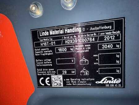 Carrello elevatore a gas 2012  Linde H16T-01 (9)