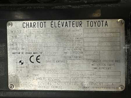 Chariots élévateurs diesel 2007  Toyota 62-7FDF25 (7)