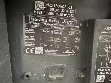 Wózki gazowe 2017  Linde H30T-02 3297 heures (9)