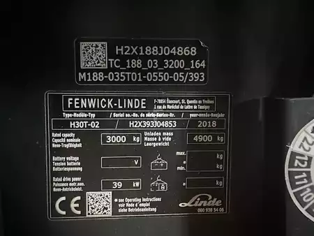 Wózki gazowe 2018  Linde H30T-02 triplex reconditionné (7)