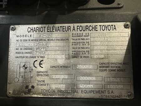LPG Forklifts 2006  Toyota 42-7FGF25 TDL/écarteur (7)
