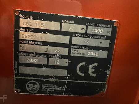 Carretilla elevadora GLP 2002  BT CBG1.5 (6)