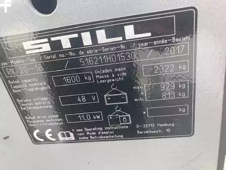 Sähkö - 3 pyör 2017  Still RX20-16 3355 heures (9)