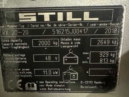 Elektro 3 Rad 2018  Still RX20-20 reconditionné (6)