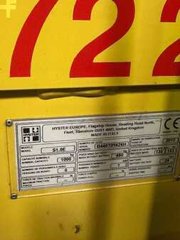 Ruční vysokozdvižný vozík 2010  Hyster S1.0E (5)