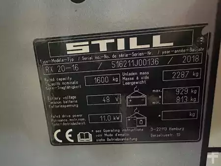 Eléctrica de 3 ruedas 2018  Still RX20-16 (7)