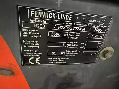 Dízel targoncák 2005  Linde H25D 7832 heures (8)