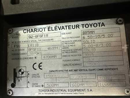 LPG Forklifts 2015  Toyota 02-8FGF18 (7)