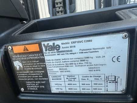 3-wiel elektrische heftrucks 2018  Yale ERP15VC (7)