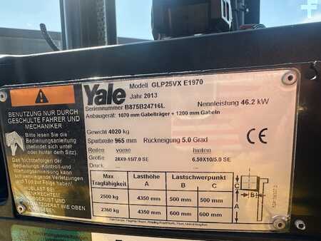 Empilhador a gás 2013  Yale GLP25VX (7)