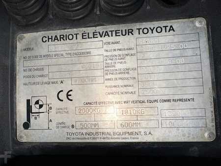 LPG VZV 2011  Toyota 02-8FGF25 3345 heures (7)