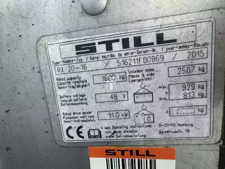 Chariots électriques à 3 roues 2015  Still RX20-16 triplex 6820mm (8)