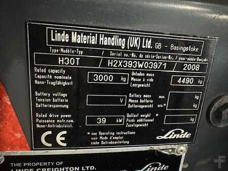 LPG VZV 2008  Linde H30T 6219 heures (8)