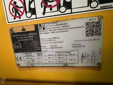 Carrelli elevatori GPL 2019  Hyster H3.0XT triplex 757 heures TDL/positionneur (4)