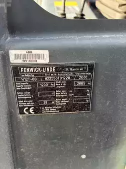 Chariots élévateurs GPL 2006  Linde H12T-03 compact triplex 359 heures (9)