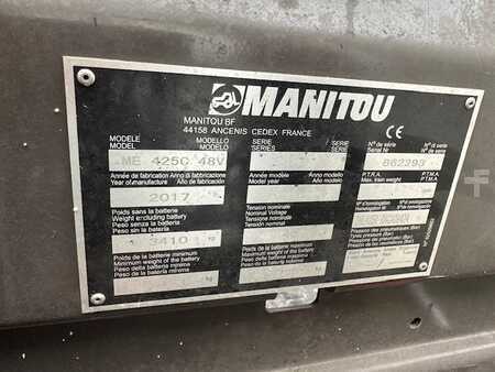 Carrelli elettrici 4 ruote 2017  Manitou ME425C 1682 heures TDL/positionneur (7)