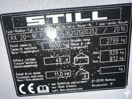 Elektromos 4 kerekű 2016  Still RX20-16P quadruplex 7480mm batterie 2022 (5)